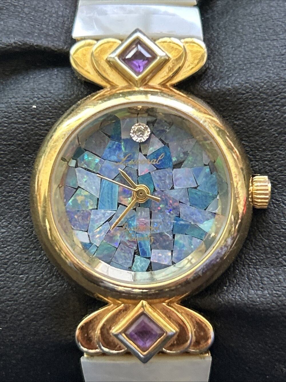 Lucoral Mosaic Dial Women’s Stretch Band Quartz Watch